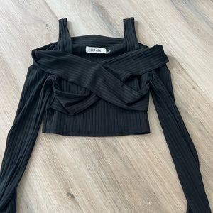 DO+BE LONG SLEEVE CROP TOP